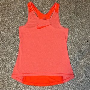 Nike Pro Dri fit athletic razorback orange tank top